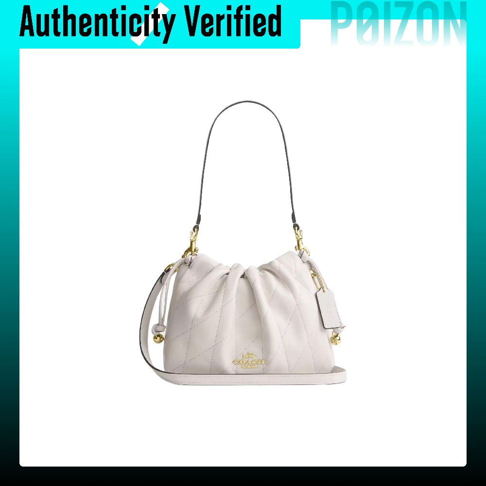Chalk Bag - COACH Faye Sheepskin Shoulder Bags Small