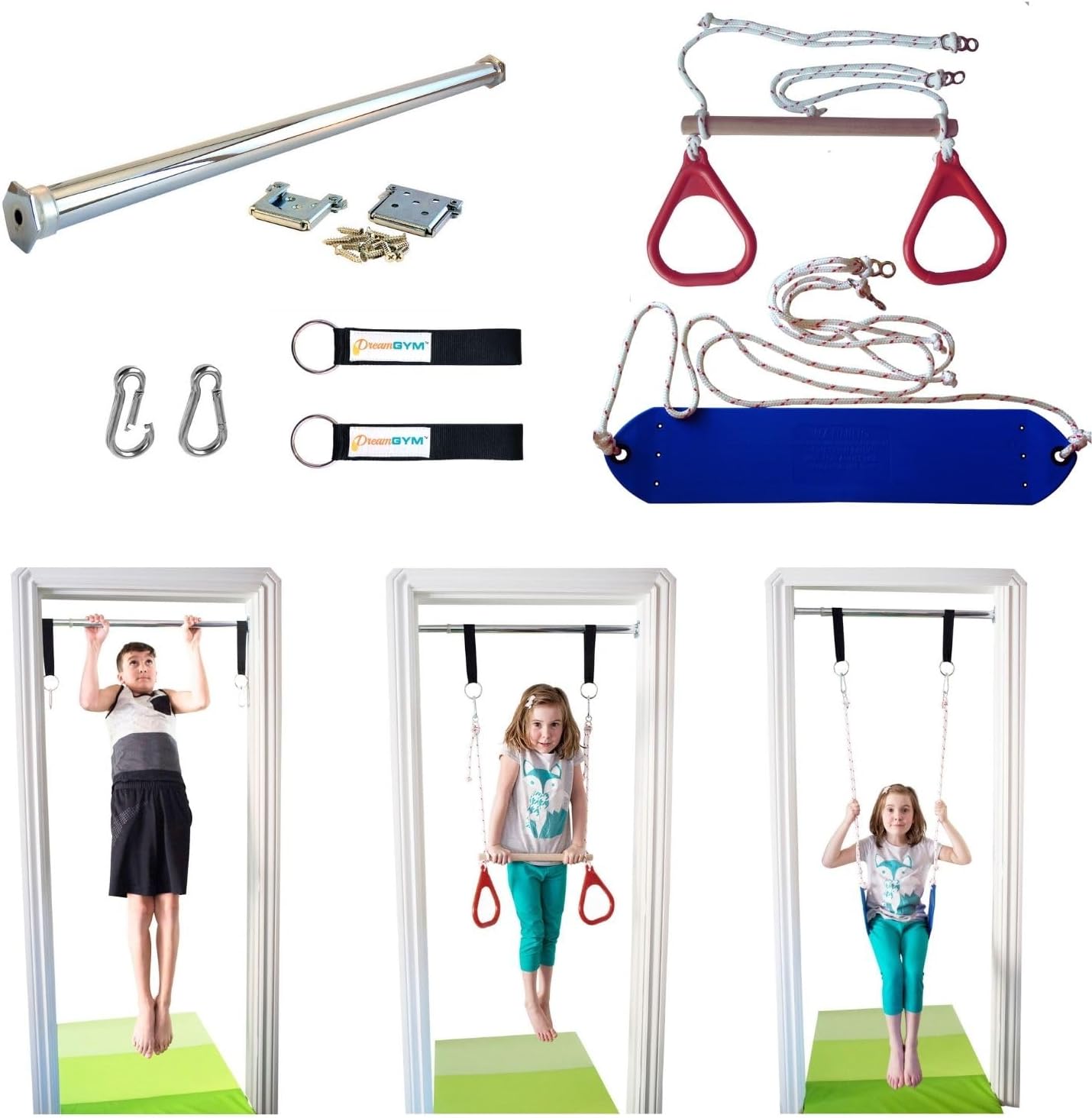 Kids Indoor Doorway Swing Set  - Gymnastic Ring recension och pris