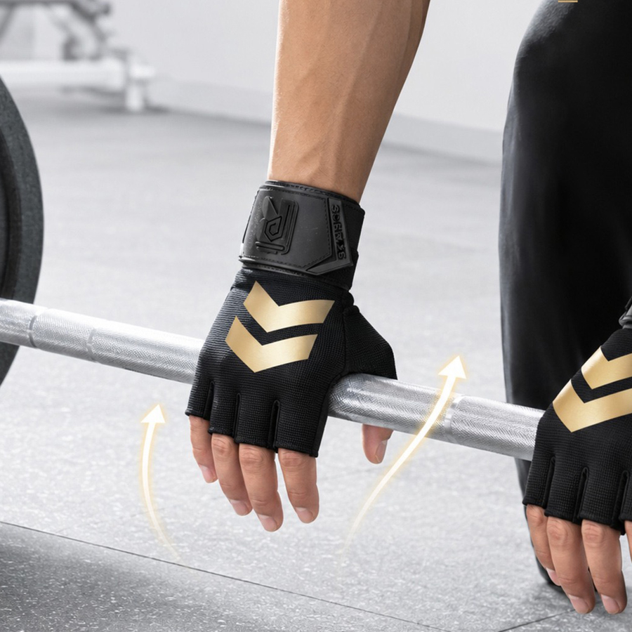Half finger fitness gloves wit - Weightlifting Gloves recension och pris